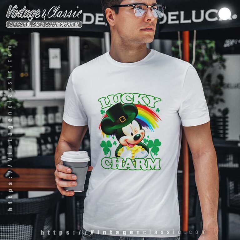 Mickey Lucky Charm Rainbow St Patricks Day Tshirt Mickey Lucky Charm Rainbow St Patricks Day Tshirt