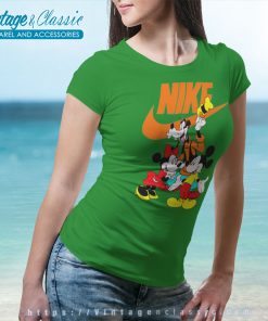 Mickey Minnie And Goofy Nike Logo Shirt 7 Mickey Minnie And Goofy Nike Logo Women T Shirt