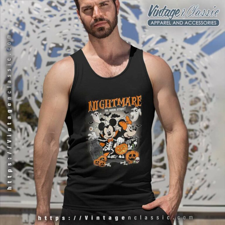 Mickey Minnie Halloween Nightmare Shirts Tank Top Racerback Mickey Minnie Halloween Nightmare Shirts Tank Top Racerback