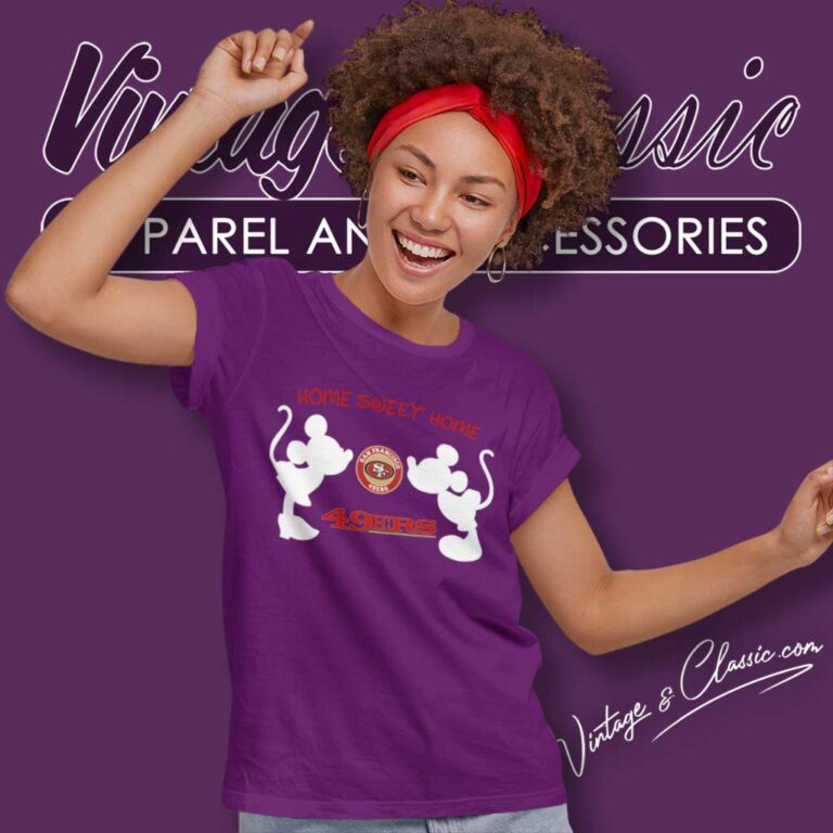 Mickey Minnie Home Sweet Home 49ers Women TShirt Mickey Minnie Home Sweet Home 49ers Women TShirt