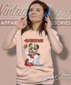Mickey Mouse 49ers Super Bowl Women TShirt