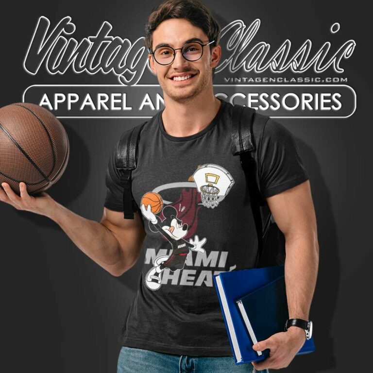 Mickey Mouse Basketball Miami Heat T Shirt Mickey Mouse Basketball Miami Heat T Shirt