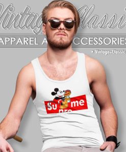 Mickey Mouse Box Logo Supreme Tank Top Racerback