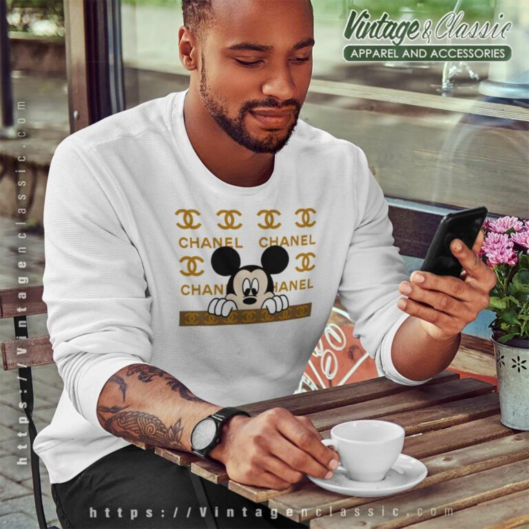 Mickey Mouse Chanel Logo Sweatshirt Mickey Mouse Chanel Logo Sweatshirt
