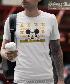 Mickey Mouse Chanel Logo T Shirt