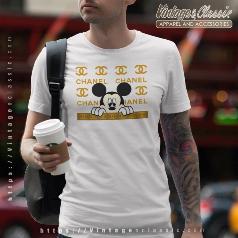 Mickey Mouse Chanel Logo T Shirt Mickey Mouse Chanel Logo T Shirt