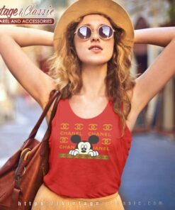 Mickey Mouse Chanel Logo Tank Top Racerback