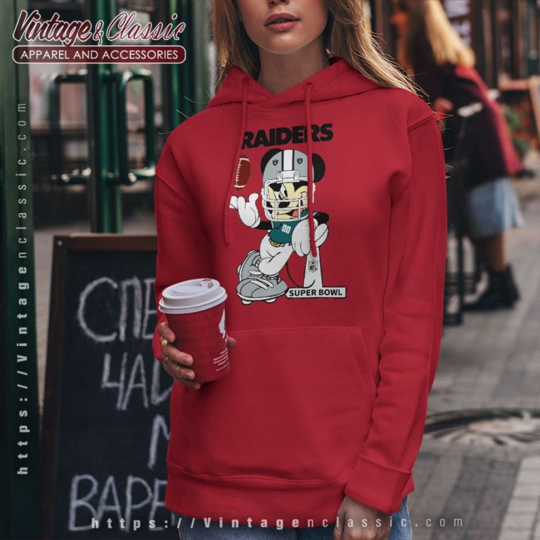 Mickey Mouse Las Vegas Raiders Super Bowl Hoodie Mickey Mouse Las Vegas Raiders Super Bowl Hoodie