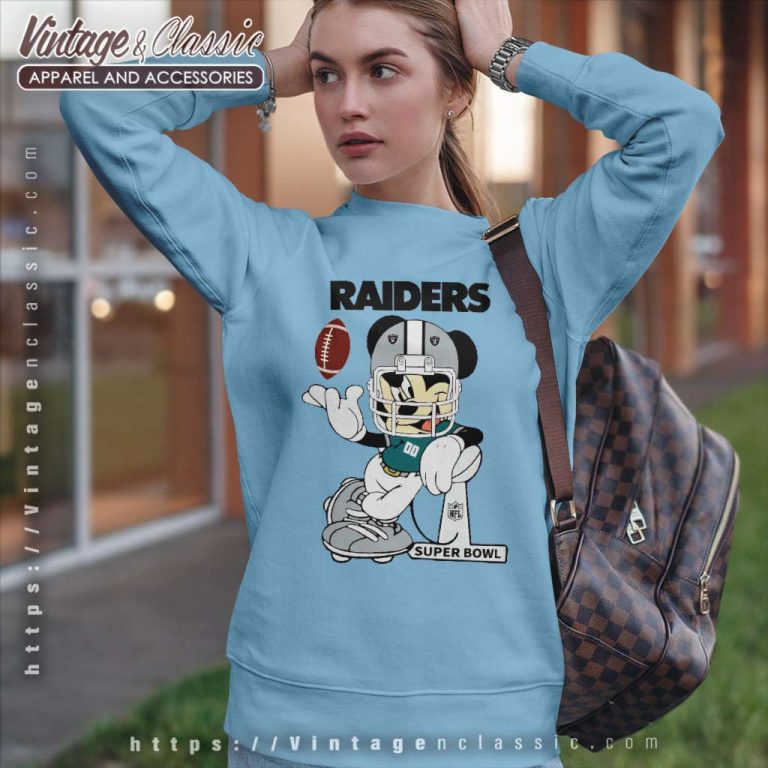 Mickey Mouse Las Vegas Raiders Super Bowl Sweatshirt Mickey Mouse Las Vegas Raiders Super Bowl Sweatshirt