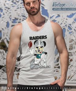 Mickey Mouse Las Vegas Raiders Super Bowl Tank Top Racerback