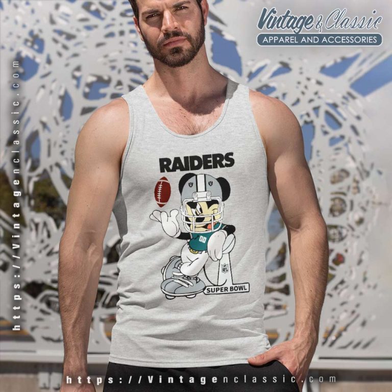 Mickey Mouse Las Vegas Raiders Super Bowl Tank Top Racerback Mickey Mouse Las Vegas Raiders Super Bowl Tank Top Racerback