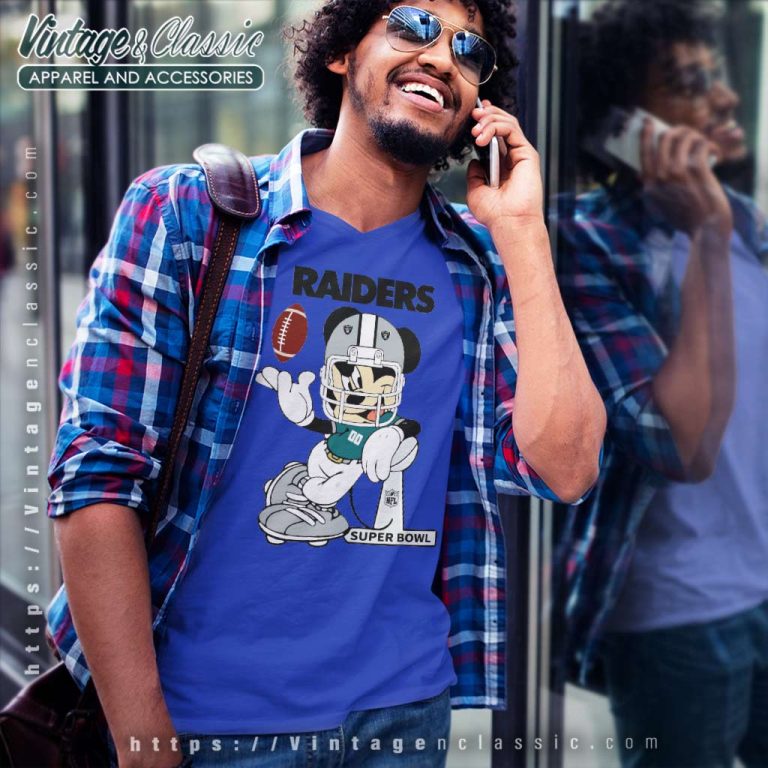 Mickey Mouse Las Vegas Raiders Super Bowl V Neck TShirt Mickey Mouse Las Vegas Raiders Super Bowl V Neck TShirt