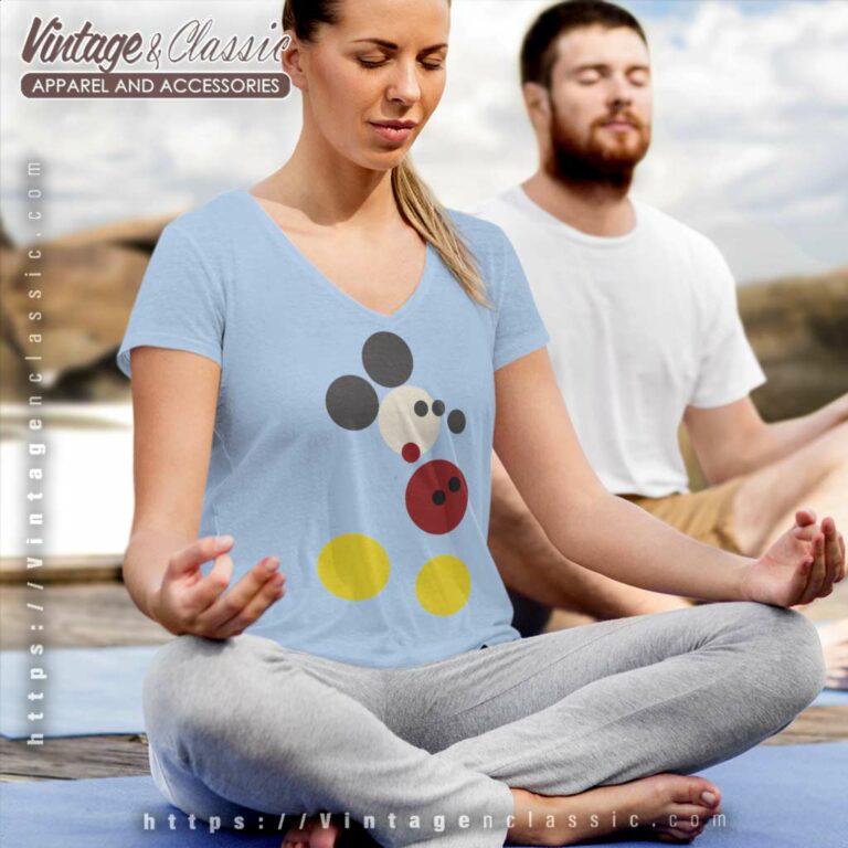 Mickey Mouse Damien Hirst V Neck TShirt Mickey Mouse Damien Hirst V Neck TShirt