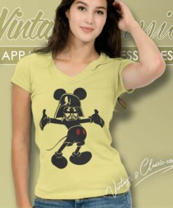 Mickey Mouse Darth Vader V Neck TShirt