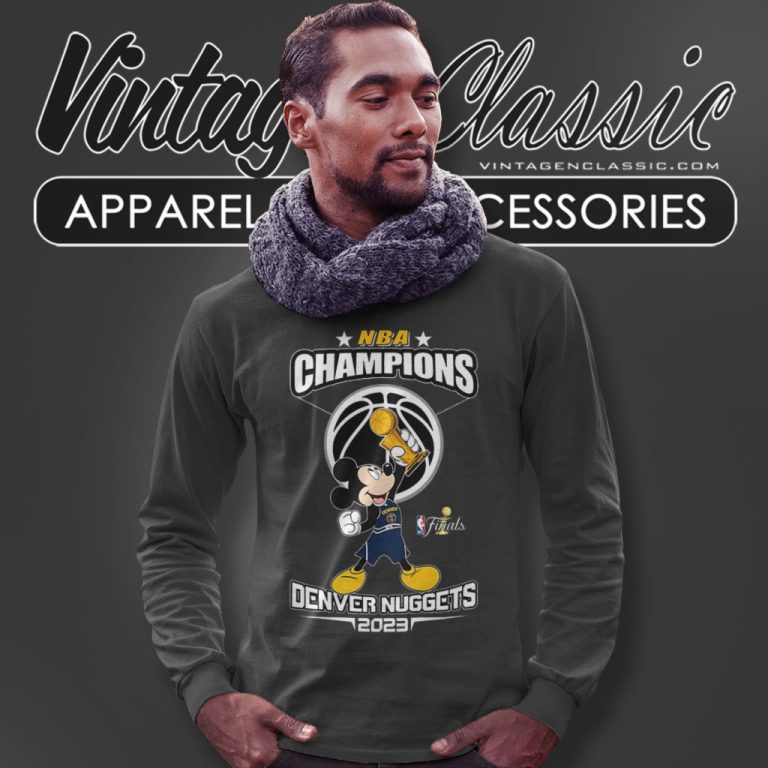 Mickey Mouse Denver Nuggets Nba Champions 2023 Long Sleeve Tee Mickey Mouse Denver Nuggets Nba Champions 2023 Long Sleeve Tee