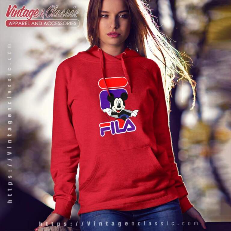 Mickey Mouse Fila Hoodie Mickey Mouse Fila Hoodie