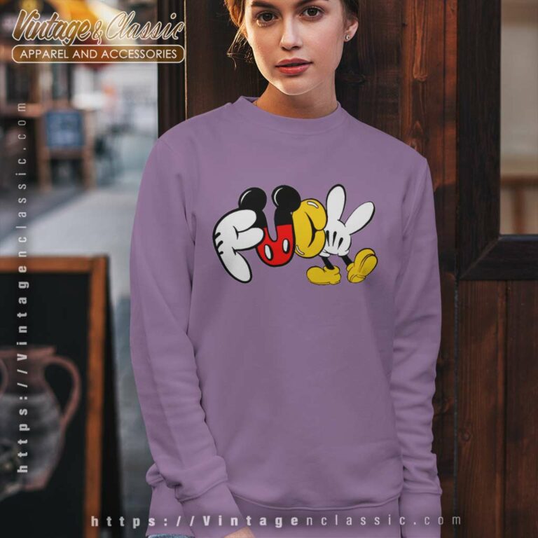 Mickey Mouse Fuck Logo Shirt Sweatshirt Mickey Mouse Fuck Logo Shirt Sweatshirt