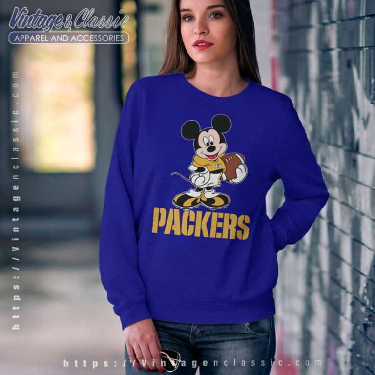 Mickey Mouse Green Bay Packers Sweatshirt Mickey Mouse Green Bay Packers Sweatshirt