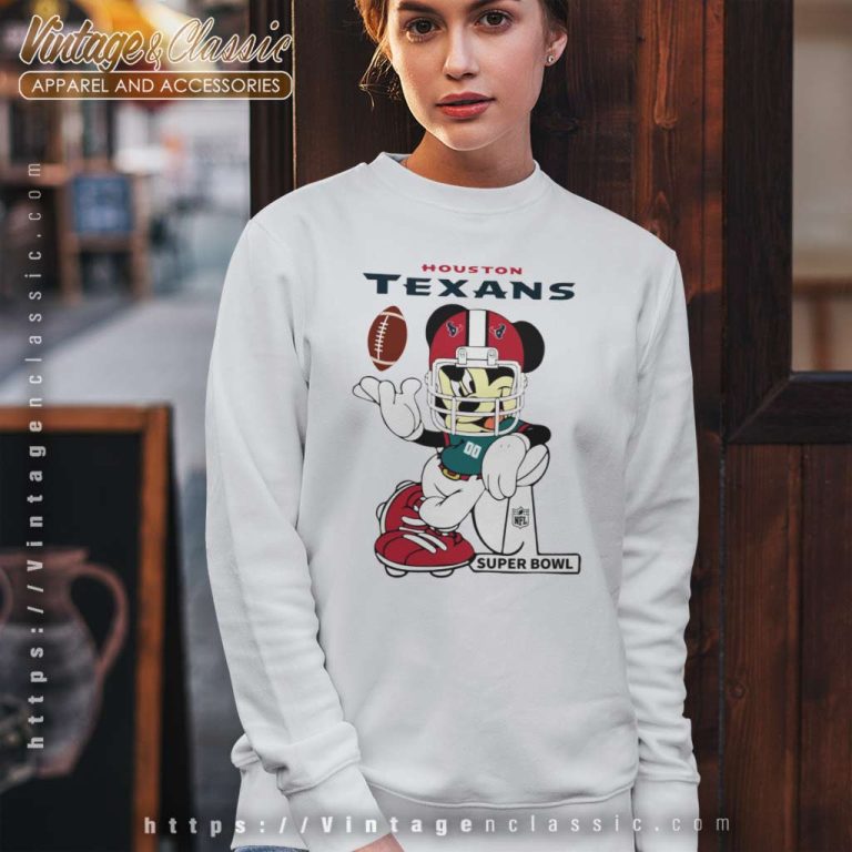 Mickey Mouse Houston Texans Sweatshirt Mickey Mouse Houston Texans Sweatshirt