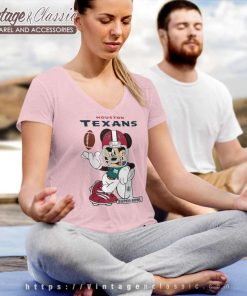 Mickey Mouse Houston Texans V Neck TShirt