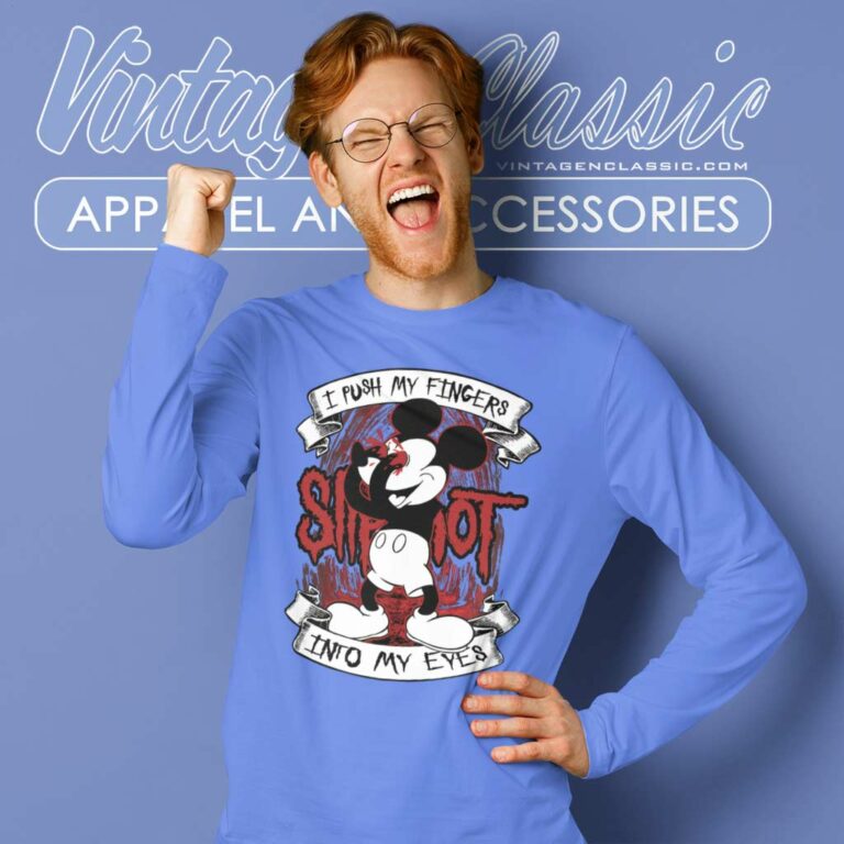 Mickey Mouse I Push My Fingers Long Sleeve Tee Mickey Mouse I Push My Fingers Long Sleeve Tee