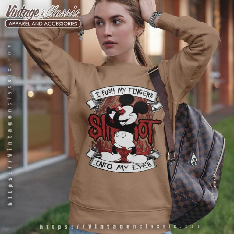 Mickey Mouse I Push My Fingers Sweatshirt Mickey Mouse I Push My Fingers Sweatshirt