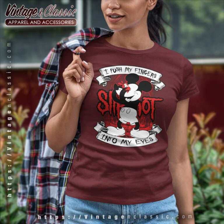 Mickey Mouse I Push My Fingers Women TShirt Mickey Mouse I Push My Fingers Women TShirt