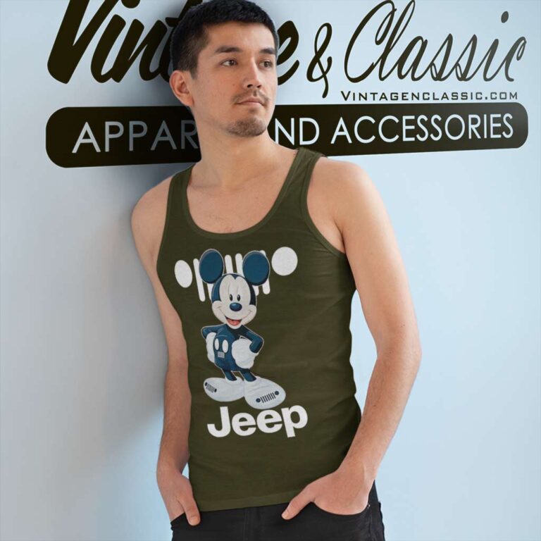 Jeep Mickey Mouse Disney Tank Top Racerback Jeep Mickey Mouse Disney Tank Top Racerback