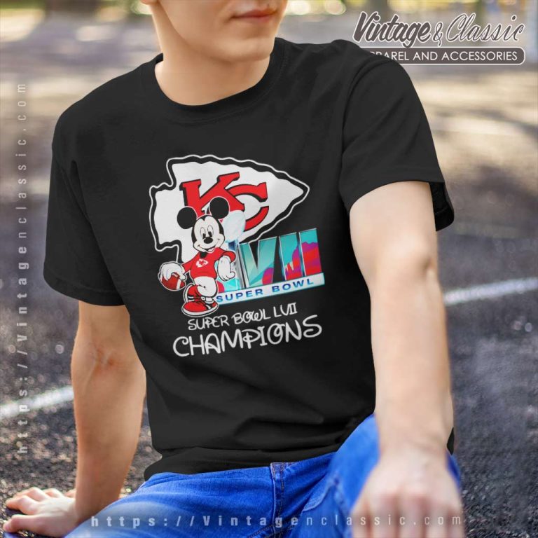 Mickey Mouse Kansas City Chiefs Super Bowl Champions 2023 T Shirt Mickey Mouse Kansas City Chiefs Super Bowl Champions 2023 T Shirt