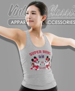 Mickey Mouse Kansas City Chiefs Vs San Francisco 49ers Super Bowl LVIII Shirt 4 Mickey Mouse Kansas City Chiefs Vs San Francisco 49ers Super Bowl Lviii Tank Top Racerback
