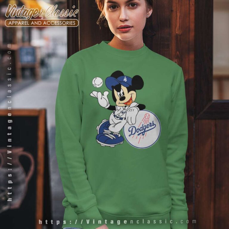 Mickey Mouse Los Angeles Dodgers Sweatshirt Mickey Mouse Los Angeles Dodgers Sweatshirt