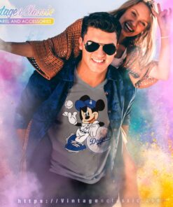 Mickey Mouse Los Angeles Dodgers Shirt 5 Mickey Mouse Los Angeles Dodgers V Neck TShirt