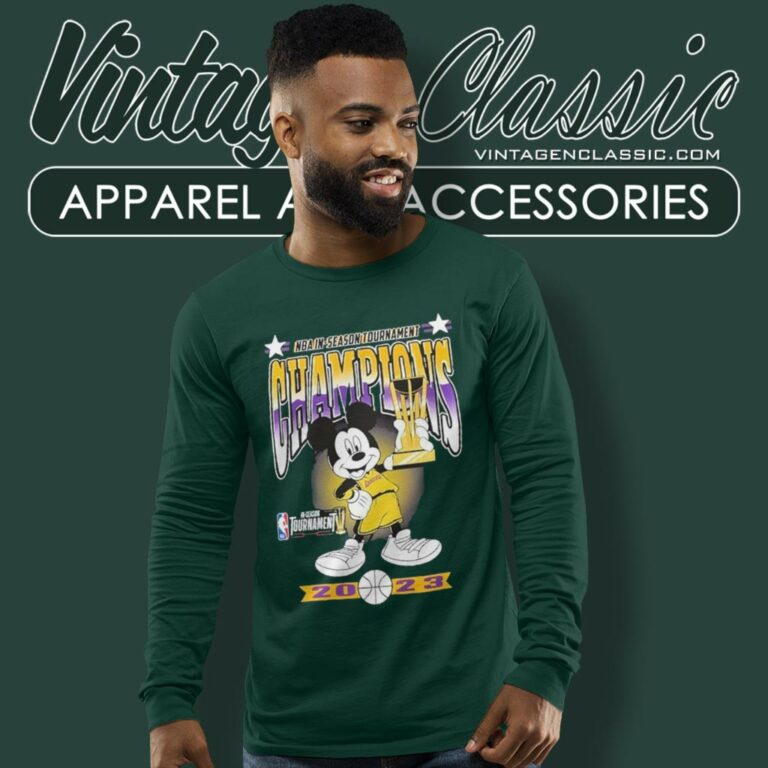 Mickey Mouse Los Angeles Lakers 2023 Nba In Season Tournament Champions Long Sleeve Tee Mickey Mouse Los Angeles Lakers 2023 Nba In Season Tournament Champions Long Sleeve Tee