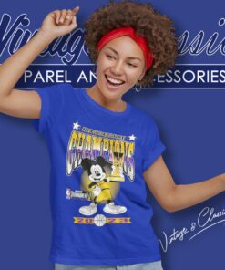 Mickey Mouse Los Angeles Lakers 2023 Nba In Season Tournament Champions Women T Shirt