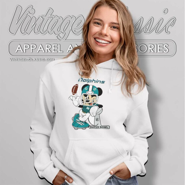 Mickey Mouse Miami Dolphin Hoodie Mickey Mouse Miami Dolphin Hoodie
