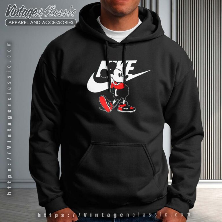 Mickey Mouse Nike Parody Hoodie Mickey Mouse Nike Parody Hoodie