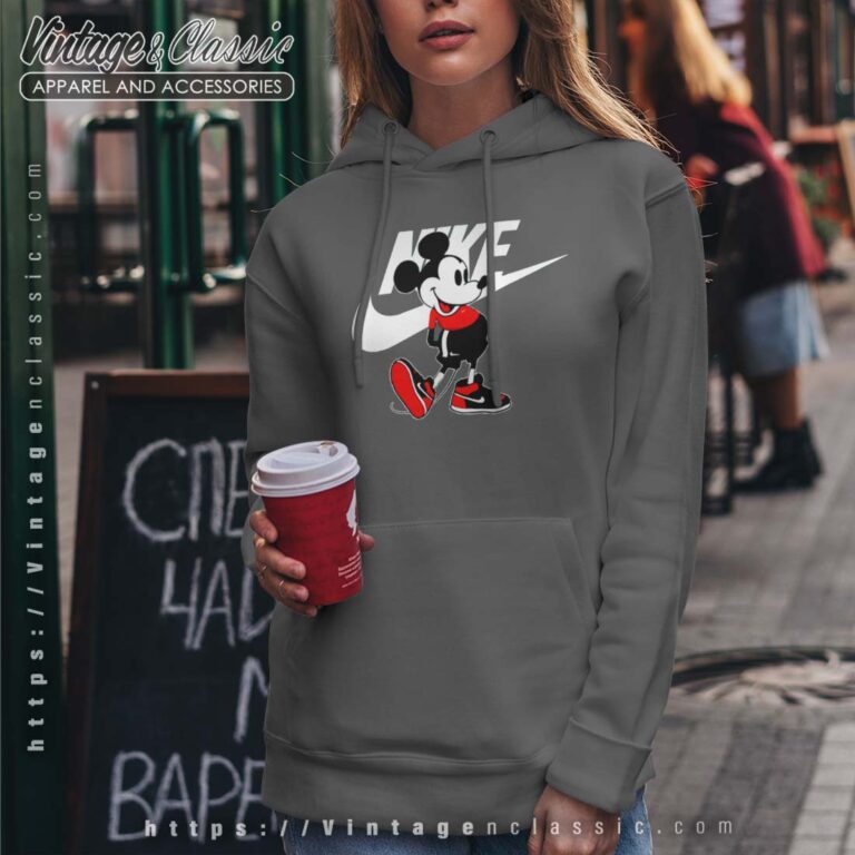 Mickey Mouse Nike Parody Hoodie Women Mickey Mouse Nike Parody Hoodie Women
