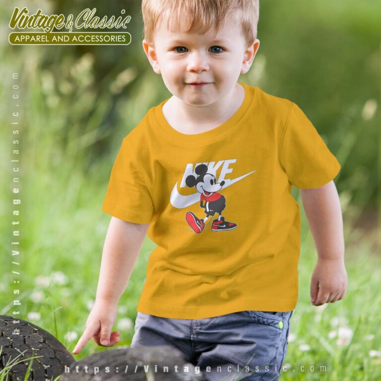 Mickey Mouse Nike Parody Tshirt Kid Mickey Mouse Nike Parody Tshirt Kid