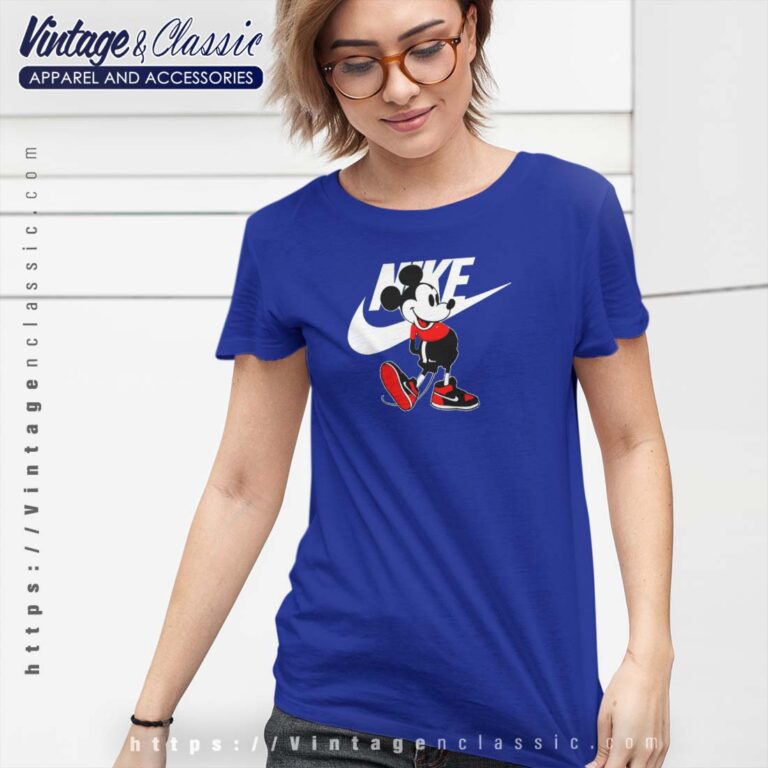 Mickey Mouse Nike Parody Tshirt Women Mickey Mouse Nike Parody Tshirt Women