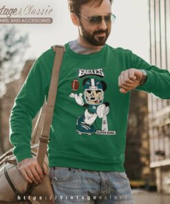 Mickey Mouse Philadelphia Eagles Supperbowll Sweatshirt