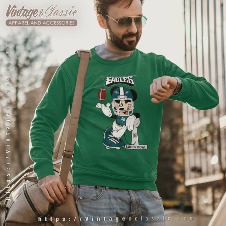 Mickey Mouse Philadelphia Eagles Supperbowll Sweatshirt Mickey Mouse Philadelphia Eagles Supperbowll Sweatshirt