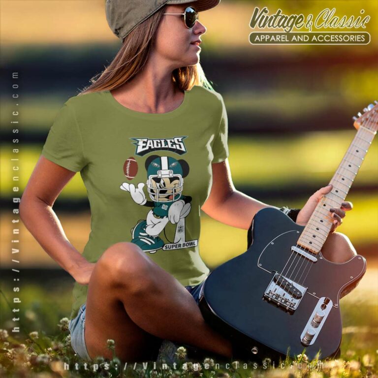 Mickey Mouse Philadelphia Eagles Supperbowll Women TShirt Mickey Mouse Philadelphia Eagles Supperbowll Women TShirt