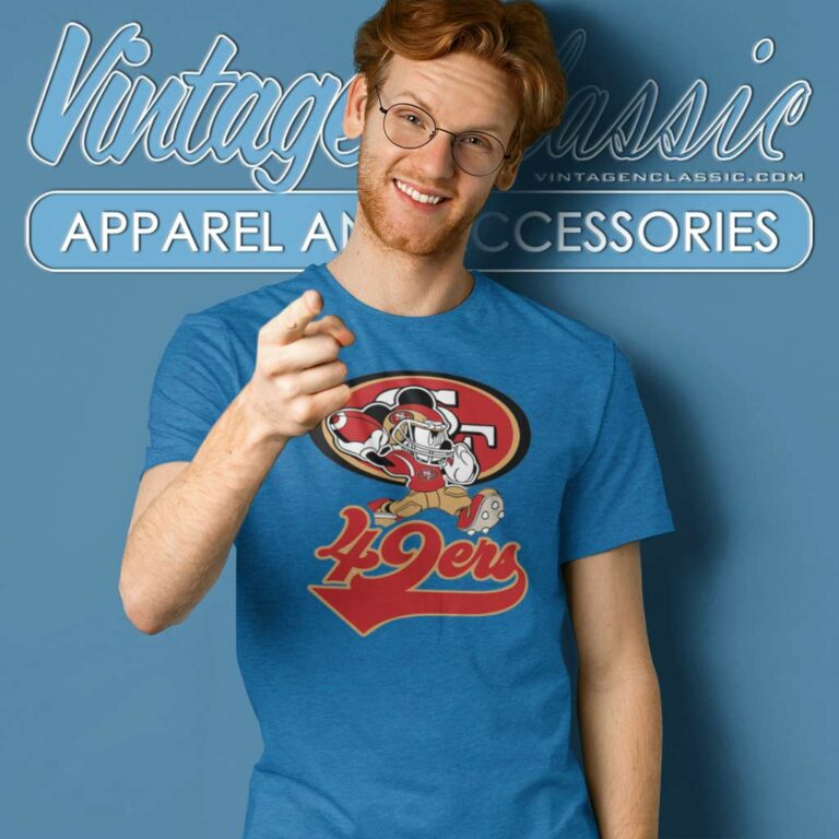 Mickey Mouse Player San Francisco 49ers T Shirt Mickey Mouse Player San Francisco 49ers T Shirt