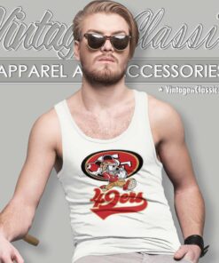 Mickey Mouse Player San Francisco 49ers Tank Top Racerback