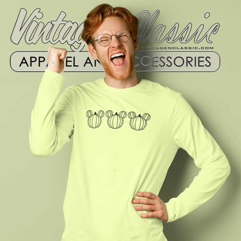 Mickey Mouse Pumpkins Halloween Long Sleeve Tee Mickey Mouse Pumpkins Halloween Long Sleeve Tee