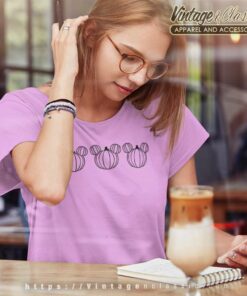 Mickey Mouse Pumpkins Halloween Women TShirt