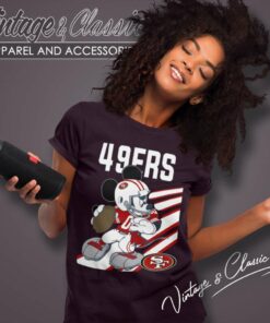 Mickey Mouse San Francisco 49ers Women TShirt