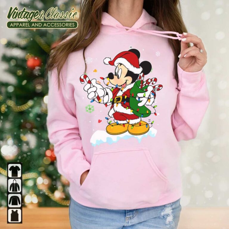 Mickey Mouse Christmas Light Santa Costume christmas Mickey Mouse Christmas Light Santa Costume christmas