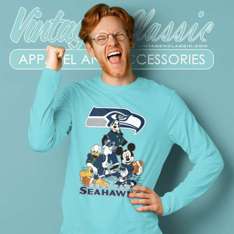 Mickey Mouse Seattle Seahawks American Football Nfl Long Sleeve Tee Mickey Mouse Seattle Seahawks American Football Nfl Long Sleeve Tee