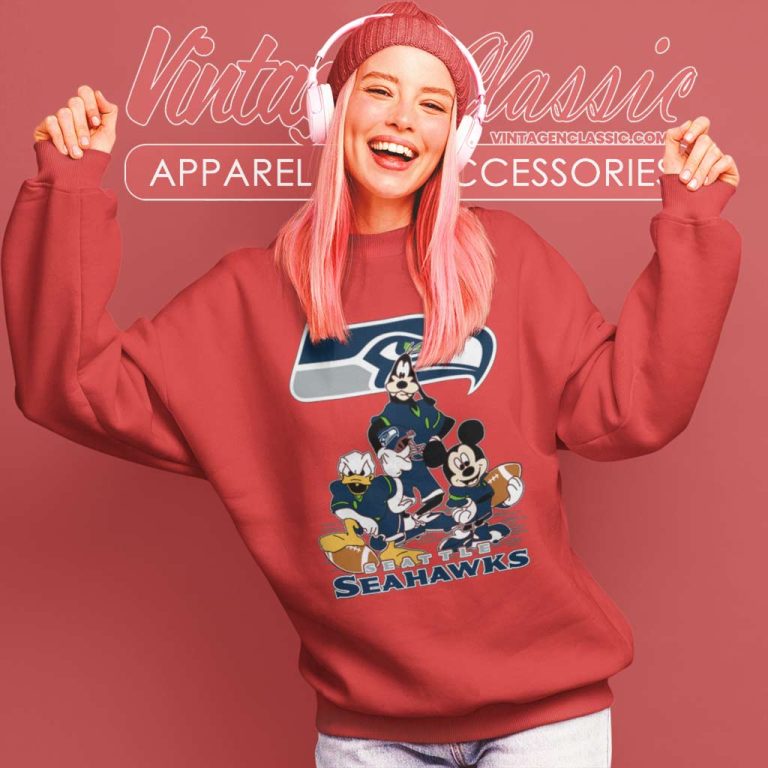Mickey Mouse Seattle Seahawks American Football Nfl Sweatshirt Mickey Mouse Seattle Seahawks American Football Nfl Sweatshirt